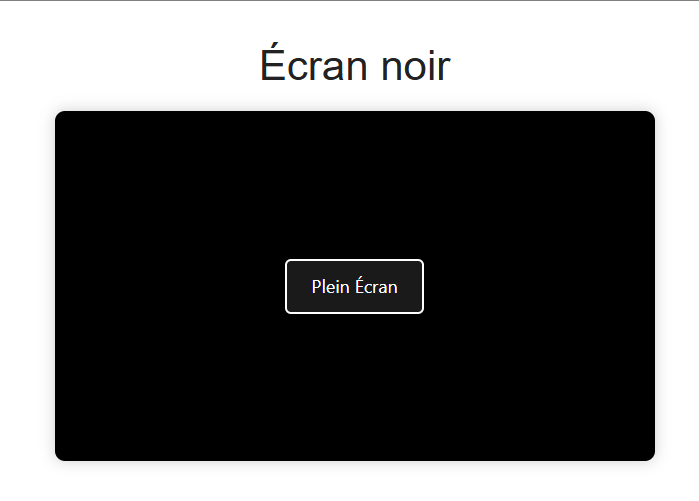 Écran noir